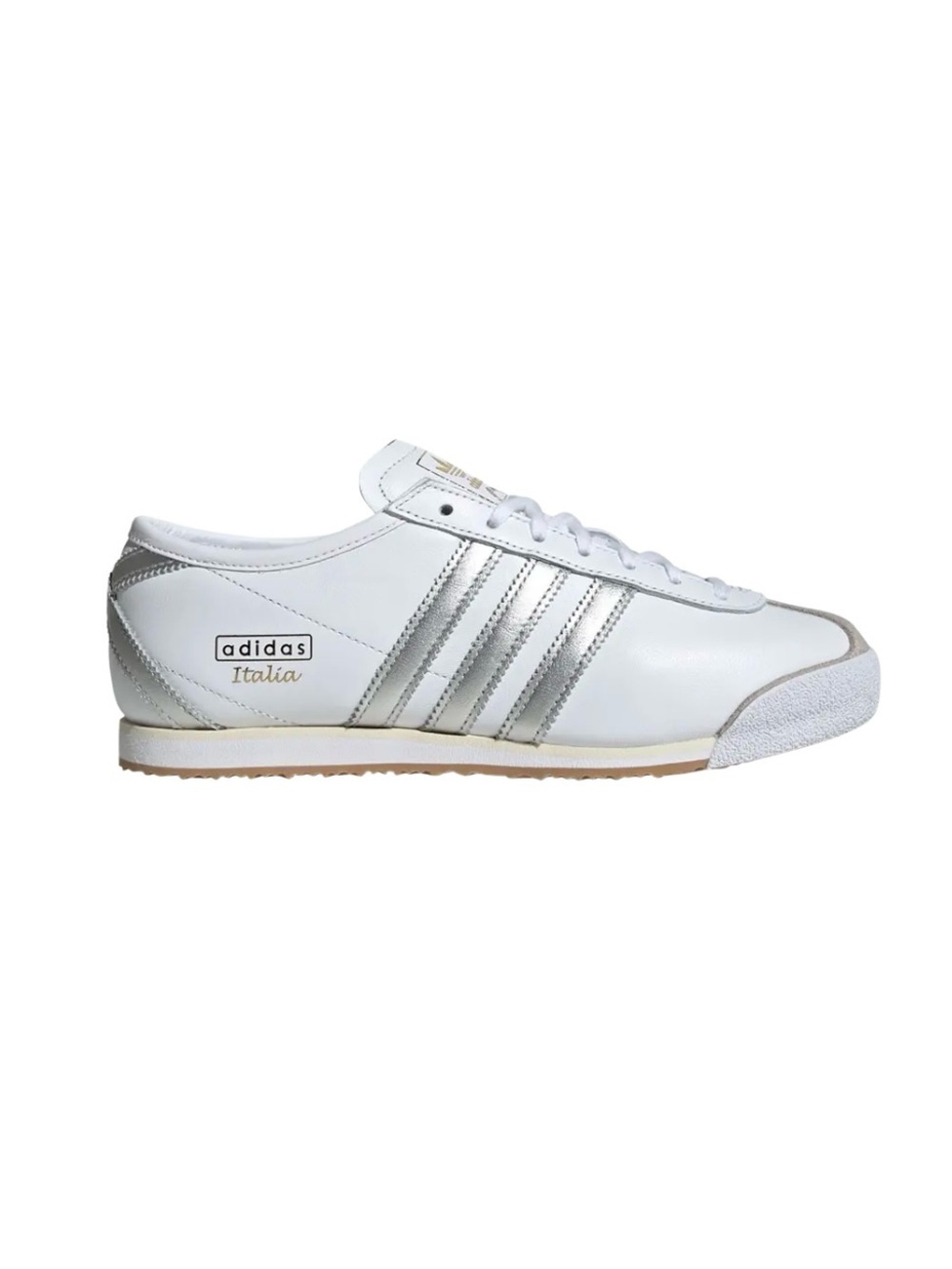 adidas Italia Sneaker in White and Silver